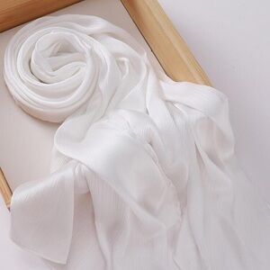 Elegant White Women's Scarf